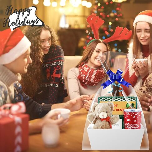 Baskets For Gifts Empty Organizing,【5PK】 White Small Gift Basket Empty To Fill For Holiday, Birthday, Easter,Wedding Baby Party Gifting And Any Occasion in Saudi Arabia