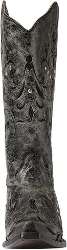 Corral Boots Women's Embroidery & Studs Western Boots | Snip Toe 13" Shaft Cowhide Leather Mid-Calf Cowboy Boots for Women in Saudi Arabia