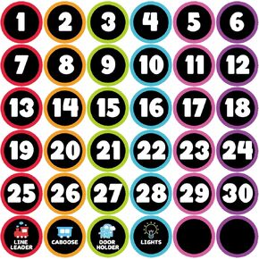 Anwyll Line up Spots for Classroom Floor 36Pcs 4'' Number Stickers for Classroom Vinyl Line Up Floor Dot Sticker Floors Spots Markers Decal for Back to School Decor Kindergarten Preschool(White&Color) in Saudi Arabia