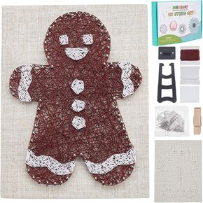 Webeedy Gingerbread Man String Art Kit Cute Christmas Thief Making Kit Kit Arts Kit That Truggy in Kuwait