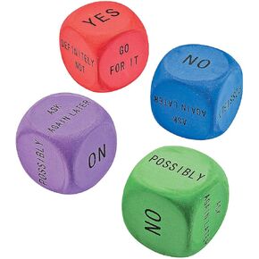 Fun Express Decision Maker Dice - Set of 12 - Teacher, Daycare Supplies and Party Favors in Kuwait