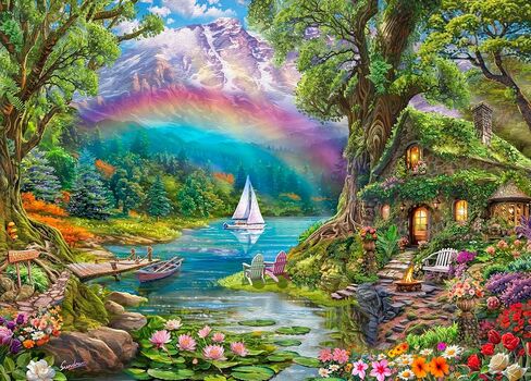Ceaco - 1000 Piece Jigsaw Puzzle - Steve Sundram - Magical Bay - Relaxing and Fun Activity for Adults in Saudi Arabia