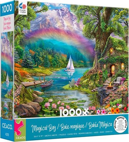 Ceaco - 1000 Piece Jigsaw Puzzle - Steve Sundram - Magical Bay - Relaxing and Fun Activity for Adults in Saudi Arabia