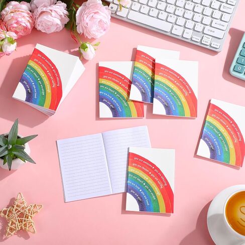 Motivational Notebooks Bulk Mini Positive Affirmations Journals Mini Composition Notebook Inspirational Mental Health Notepad for College School Students Teacher Employee(25 Pcs,Feeling) in Saudi Arabia