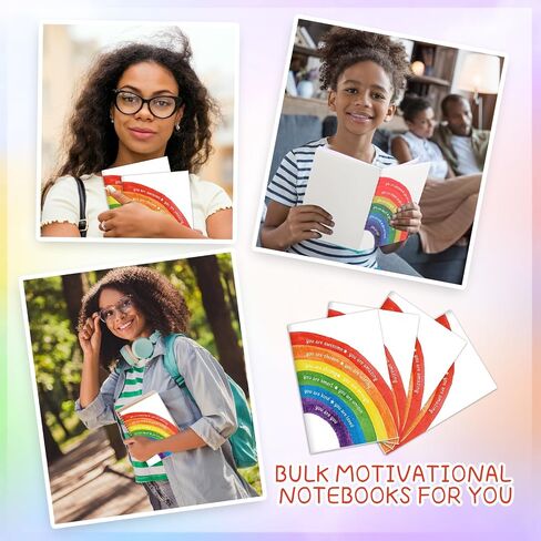 Motivational Notebooks Bulk Mini Positive Affirmations Journals Mini Composition Notebook Inspirational Mental Health Notepad for College School Students Teacher Employee(25 Pcs,Feeling) in Saudi Arabia