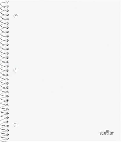 Office Depot® Brand Stellar Poly Notebook, 8-1/2" x 11",1 Subject, College Ruled, 80 Sheets, Assorted Colors, Pack Of 8 in Saudi Arabia