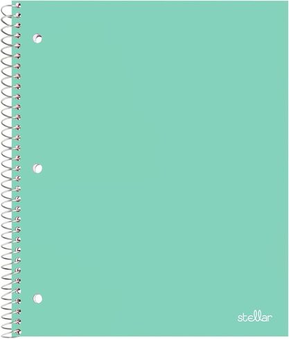 Office Depot® Brand Stellar Poly Notebook, 8-1/2" x 11",1 Subject, College Ruled, 80 Sheets, Assorted Colors, Pack Of 8 in Saudi Arabia
