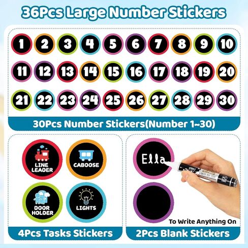 anwyll line up spots for floor floor 36pcs 4 '' 'number for classroom vinyl up floor dot floor ropoors spots spots scal for back to school dick stchoch preschool (white & color) in Saudi Arabia