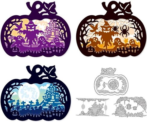 Halloween Cute Ghost Cutting Dies for Card Making Die Carbon Steel Stencil Embossing Template for Halloween Cards Scrapbooking Paper Album Invitation Decor in Saudi Arabia