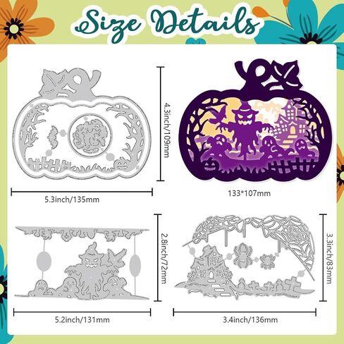 Halloween Cute Ghost Cutting Dies for Card Making Die Carbon Steel Stencil Embossing Template for Halloween Cards Scrapbooking Paper Album Invitation Decor in Saudi Arabia