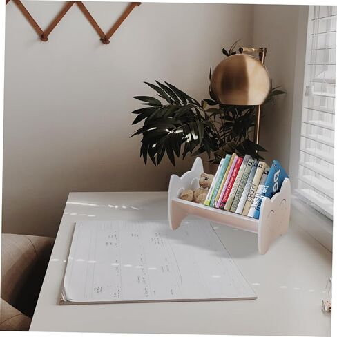 Gadpiparty Multi-Function Boys and Girls Desktop Bookshelf Organizer Small Book Storage Rack Non-Slip Base Compact Book Holder for Home Office and Children's Room in Saudi Arabia