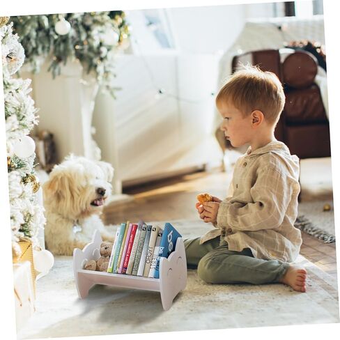 Gadpiparty Multi-Function Boys and Girls Desktop Bookshelf Organizer Small Book Storage Rack Non-Slip Base Compact Book Holder for Home Office and Children's Room in Saudi Arabia