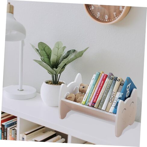Gadpiparty Multi-Function Boys and Girls Desktop Bookshelf Organizer Small Book Storage Rack Non-Slip Base Compact Book Holder for Home Office and Children's Room in Saudi Arabia