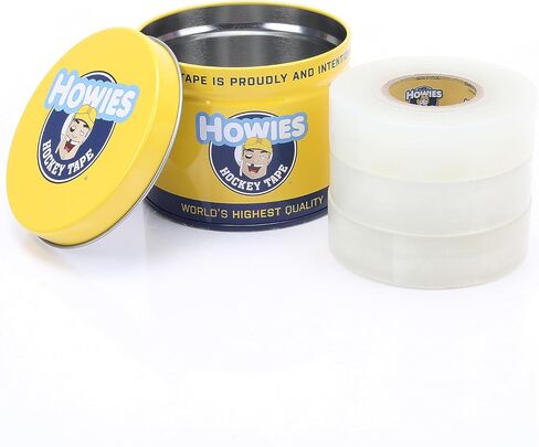 Howies Hockey Tape - Clear Shin Pad Hockey Tape (12 Pack) and Free Tape TIN in Saudi Arabia