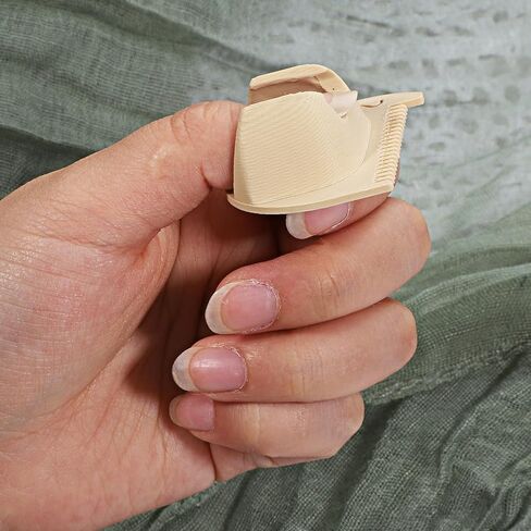 3 PCS حافة غرزة المقياس والخياطة ، مقياس الإبرة القياس أداة قياس ميني غرزة الإبهام الدليل 2/3/4MM إبرة حاكم خياطة الحاكم طقم للمبتدئين وكبار السن (براون) in Kuwait