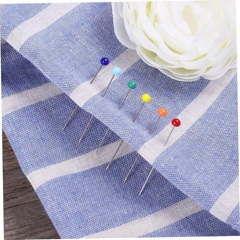Uonlytech 100pcs Colorful Glass Head Sewing Pins for Quilting and DIY Crafts 4mm Head 34mm Pin for Dressmakers and Jewelry Decoration in Saudi Arabia