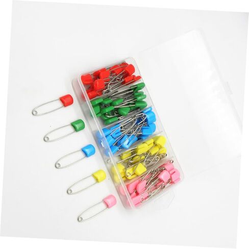 دبابيس أمان من البلاستيك مقاس 2 بوصة 100pcs السحابات الدبوس الحرفية الثقيلة للمكاتب المنزلية والاستخدام المدرسي للملابس الحفاضات والمشاريع الإبداعية in Kuwait