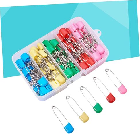 دبابيس أمان من البلاستيك مقاس 2 بوصة 100pcs السحابات الدبوس الحرفية الثقيلة للمكاتب المنزلية والاستخدام المدرسي للملابس الحفاضات والمشاريع الإبداعية in Kuwait