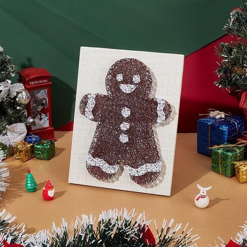 Webeedy Gingerbread Man String Art Kit Cute Christmas Thief Making Kit Kit Arts Kit That Truggy in Kuwait