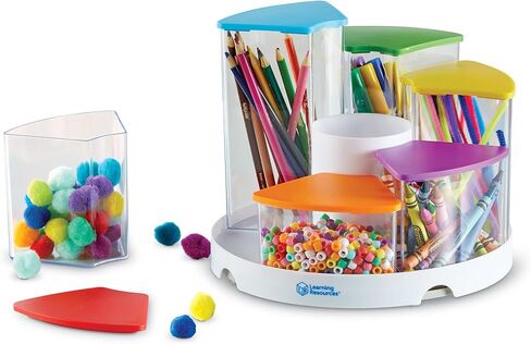 Create-a-Space See-Throu Bins ، منظمة الفصل الدراسي ، منظم اللوازم المدرسية ، منظمة مكتب ، حامل القلم ، 14 قطعة in Kuwait