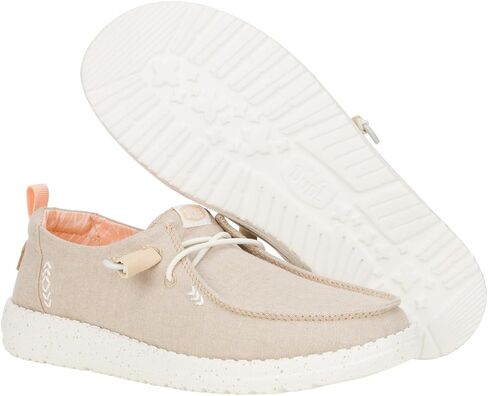 Hey Dude Wendy Chambray Bright White Size 8, Women’s Shoes, Women’s Slip-on Loafers, Comfortable & Light-Weight in Saudi Arabia