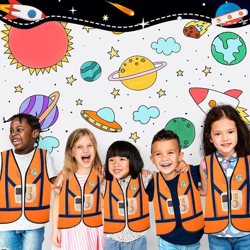 Panitay 12 قطعة من مساعد المجتمع للأطفال، فستان سترة مهنية، قماش تنكري للأطفال الصغار، لوازم أزياء لعب الأدوار للأطفال الصغار in Kuwait