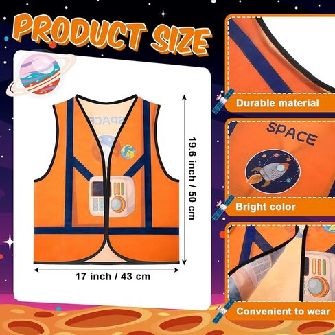 Panitay 12 قطعة من مساعد المجتمع للأطفال، فستان سترة مهنية، قماش تنكري للأطفال الصغار، لوازم أزياء لعب الأدوار للأطفال الصغار in Kuwait