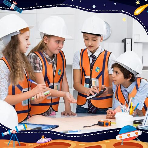 Panitay 12 قطعة من مساعد المجتمع للأطفال، فستان سترة مهنية، قماش تنكري للأطفال الصغار، لوازم أزياء لعب الأدوار للأطفال الصغار in Kuwait