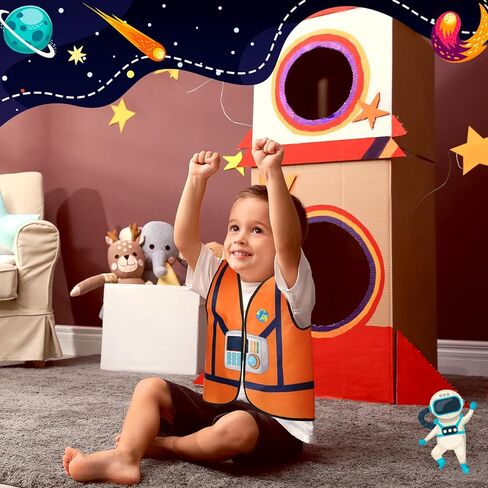 Panitay 12 قطعة من مساعد المجتمع للأطفال، فستان سترة مهنية، قماش تنكري للأطفال الصغار، لوازم أزياء لعب الأدوار للأطفال الصغار in Kuwait