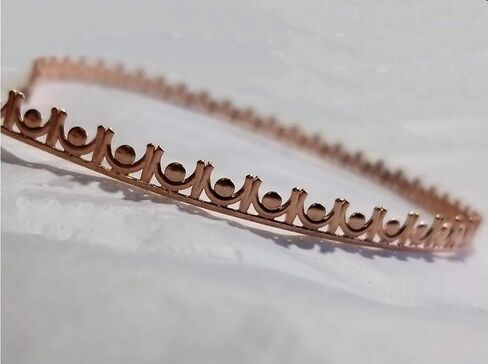 SWJ™ 99% Copper Gallery Bezel Wire – “Swag" Pattern – 12 Inches x (5.44 x 0.66mm) - Dead Soft Decorative Bezel Strip for Cabochon Settings, Jewelry Making, and Metal Art by SWJ Supply in Saudi Arabia