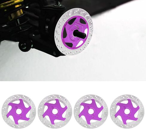 4PCS RC Car Brake Disc,Aluminium Alloy Hex Adapter for 1/10 Remote Control Car Upgrade Parts (Dark Blue) in Saudi Arabia