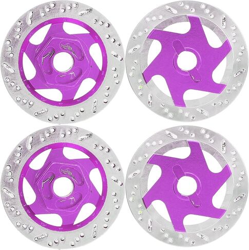 4PCS RC Car Brake Disc,Aluminium Alloy Hex Adapter for 1/10 Remote Control Car Upgrade Parts (Dark Blue) in Saudi Arabia