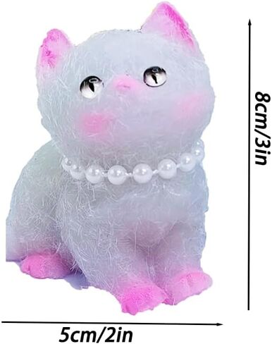 Cat Squishy Squeeze Toys - Kawaii Squishy Fidget Toy, Handmade Cat Fufu Sensory Toys Kit, Cat Lovers Squeeze Toys for Party Favors, Gifts for Adults Kids (American Shorthair & Pinky in Kuwait