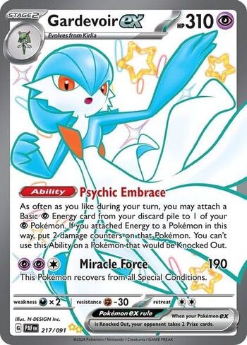 Pokemon – Gardevoir 217/091 – Paldean Fates – Full Art – Ultra Rare in Saudi Arabia