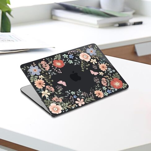 MOSISO Compatible with MacBook Air 13 inch Case 2025 2024 2023 2022 M4 A3240 M3 A3113 M2 A2681, Lush Floral Hard Shell&Keyboard Cover&Screen Protector for MacBook Air 13.6 inch Case, Blue in Saudi Arabia