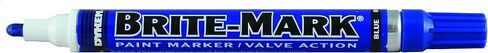 DYKEM Brite-Mark Paint Markers, Medium Bullet Tip, Blue in Saudi Arabia