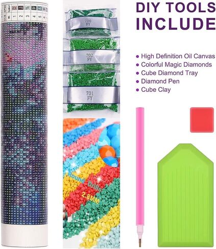 Wisondap Sailing Under the Moon Diamond Painting Kits للبالغين ، مجموعات فنون Sky Diamond 5D للمبتدئين ، DIY Cull Drill Paint مع الماس ، ديكور الجدار المنزلي 12 × 12 بوصة ، مركب شراعي in Saudi Arabia