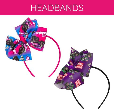 Monster Jam Kids Ribbon Bow Beadband Size One in Saudi Arabia