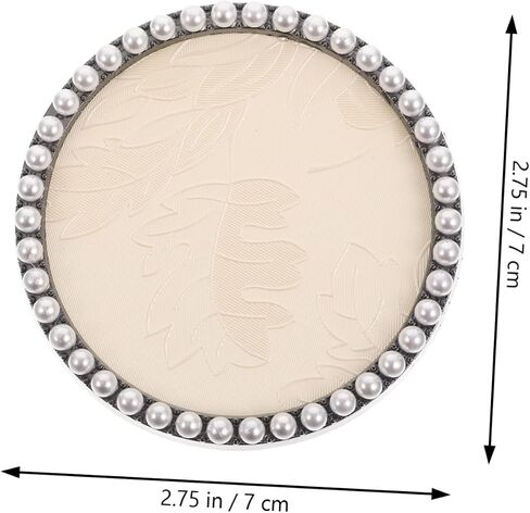 2pcs Nail Art Mixing Tray DIY Manicure Nail Tip Board Empty Makeup Palette Pearl Design for Salon Home Use Art Tool for Creative Designs in Saudi Arabia