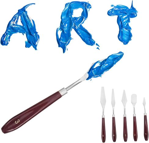 1Set Oval Paint Mixing Tray with Scrapers Board for Accurate Color Mixing Lightweight Easy to Clean Painting Supplies for Artists in Saudi Arabia