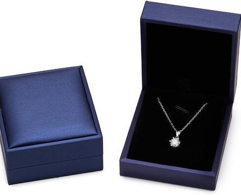 HLGEM Moissanite Diamond Necklace for Women,1Carat Brilliant Snowflake Pendant Necklace,S925 Sterling Silver Gemstone Necklace Jewelry Gifts for Friend Daughter Wife Mom in Saudi Arabia
