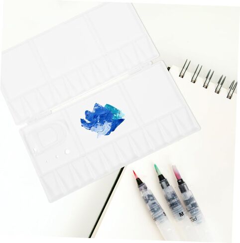 Plastic Watercolor Mixing Box Reusable Empty Palette for Pigment Storage Easy to Clean Durable Paint Tray for Artists and Students for Watercolor and Painting in Saudi Arabia