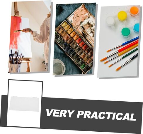 Plastic Watercolor Mixing Box Reusable Empty Palette for Pigment Storage Easy to Clean Durable Paint Tray for Artists and Students for Watercolor and Painting in Saudi Arabia