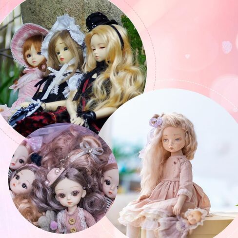 GLOBLELAND 4Pcs Doll Head Silicone Wig Cap 1/4 BJD Doll Cover Anti Slip High Elasticity Silicone Hair Wigs Cover for DIY Doll Making in Saudi Arabia