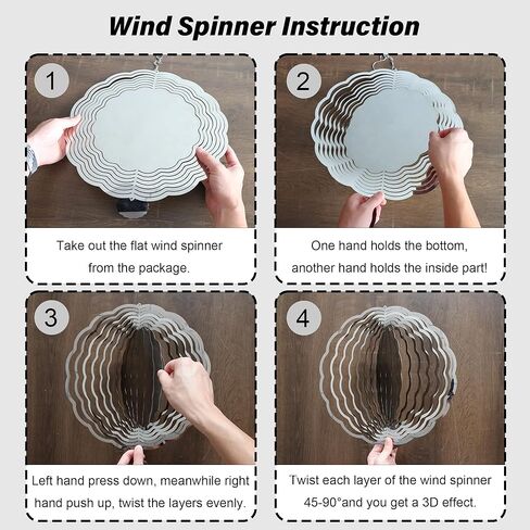 مغازل الرياح في الهواء الطلق ، قسوة عيد الهالوين 3D من الفولاذ المقاوم للصدأ النحت الرياح SPINNER للحديقة خارج ديكور معلق هدايا عيد الميلاد عيد الميلاد للنساء الرجال أمي نانا 11.8 في in Kuwait