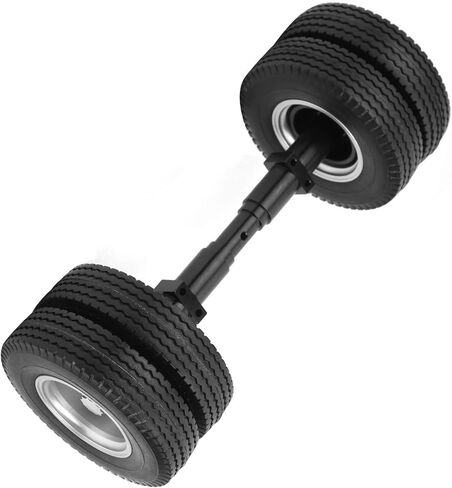 Alomejor RC Replacement Parts Rear Axle Tire 10-Hole Wheel Hub for 1/14 Scale Trailer No-Power Tire in Saudi Arabia