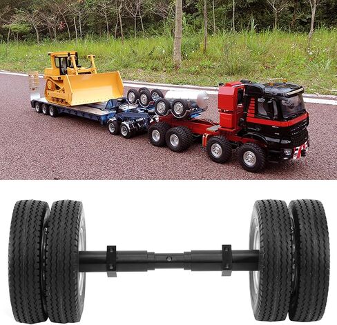 Alomejor RC Replacement Parts Rear Axle Tire 10-Hole Wheel Hub for 1/14 Scale Trailer No-Power Tire in Saudi Arabia