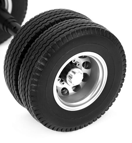 Alomejor RC Replacement Parts Rear Axle Tire 10-Hole Wheel Hub for 1/14 Scale Trailer No-Power Tire in Saudi Arabia