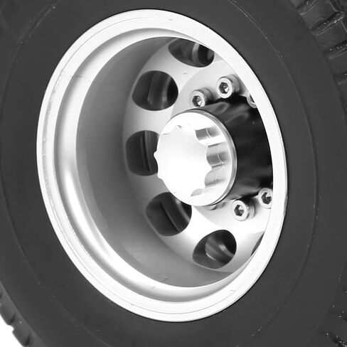 Alomejor RC Replacement Parts Rear Axle Tire 10-Hole Wheel Hub for 1/14 Scale Trailer No-Power Tire in Saudi Arabia