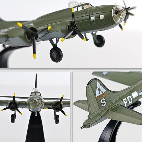 1/144 النطاق B-17 Flying Fortress Bomber Airplane Model B17 طائرة ثقيلة الطائرات المعدنية من أجل جمعها وهدية عيد ميلاد in Kuwait
